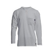 LAPCO 6 oz FR Pocket Long Sleeve Shirt in Gray